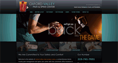 Desktop Screenshot of oxfordvalleypain.com